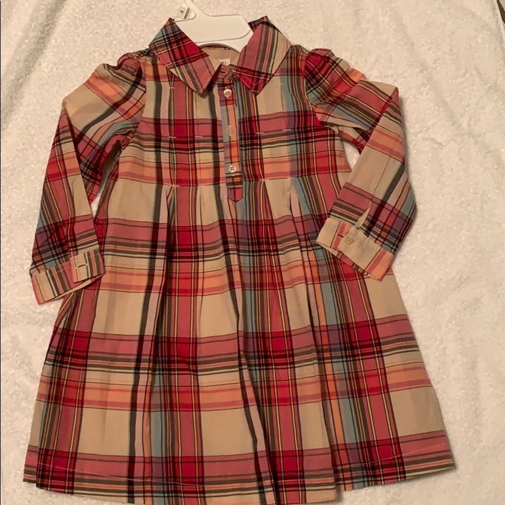 Plaid Ruffle Dress, size 4